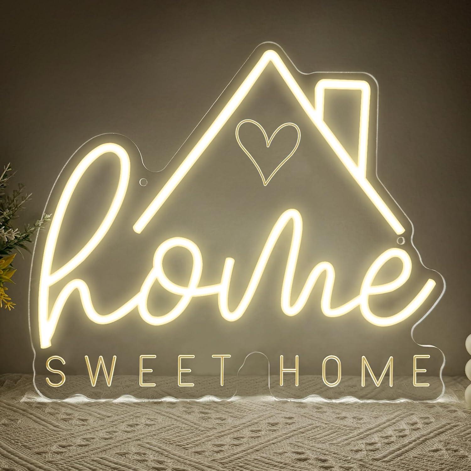 Lighting Decor For Home - Insegna al Neon 'Sweet Home' con