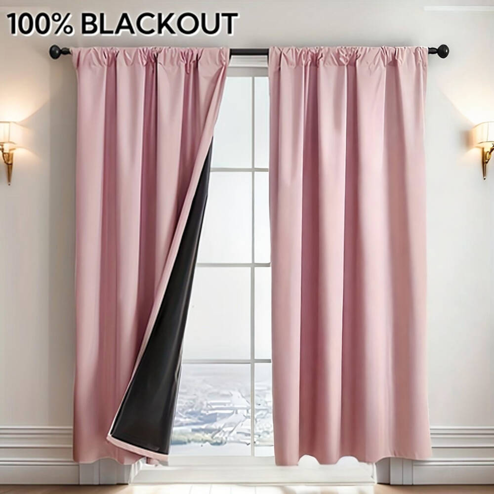 Lighting Decoration Ideas - Tenda Oscurante 100% con Retro Nero,
