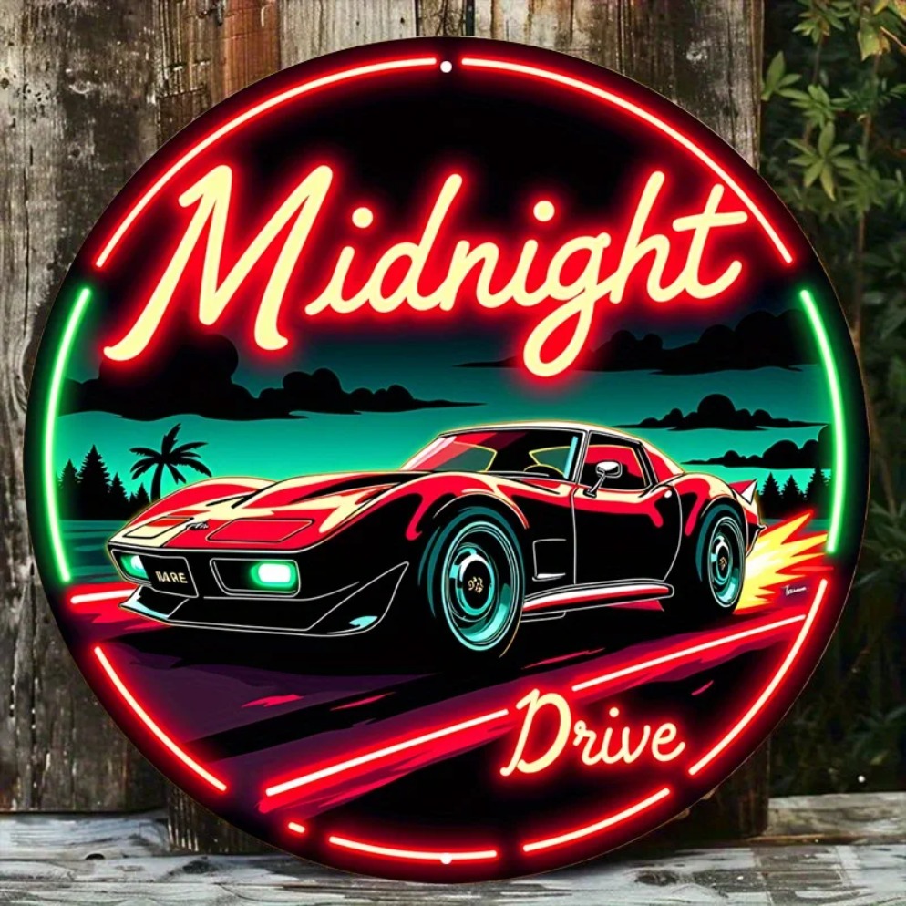 Lighting Decoration Ideas - Insegna per auto al neon vintage