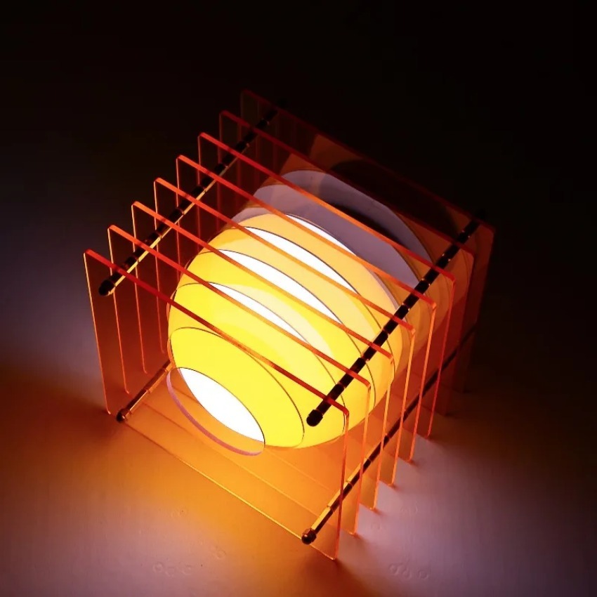Led Moon Lamp - Lampada Luna Fai-da-Te in Acrilico a