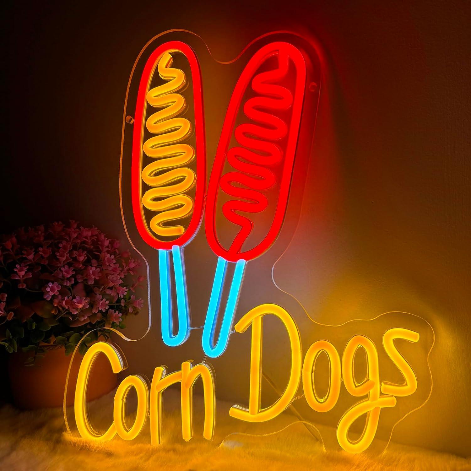 Lighting Decor For Wedding - Insegna al Neon Corn Dog, Luci