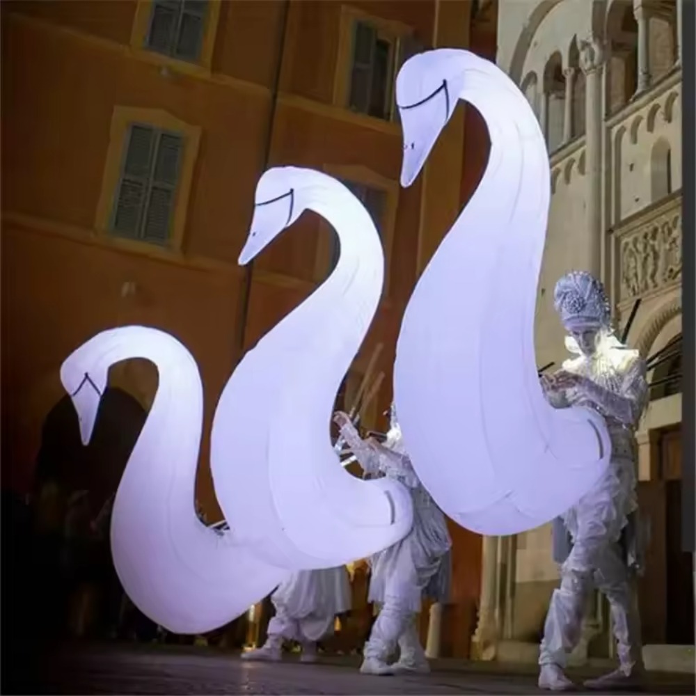 Decor Lighting The Parade - Costume da cigno gonfiabile indossabile con
