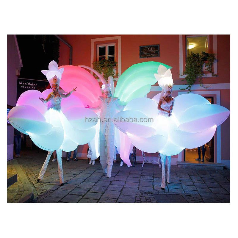Decor Lighting The Parade - Costume da fiore gonfiabile bianco fantasia