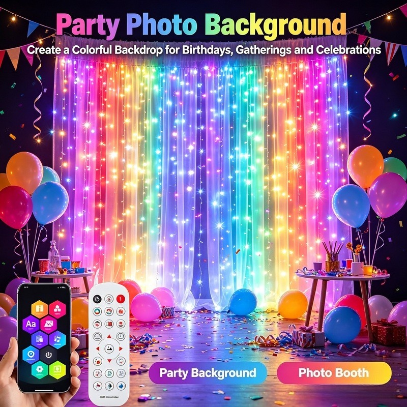 Luci a Tenda LED Alimentate US - Fairy Light Curtain recensione e prezzo