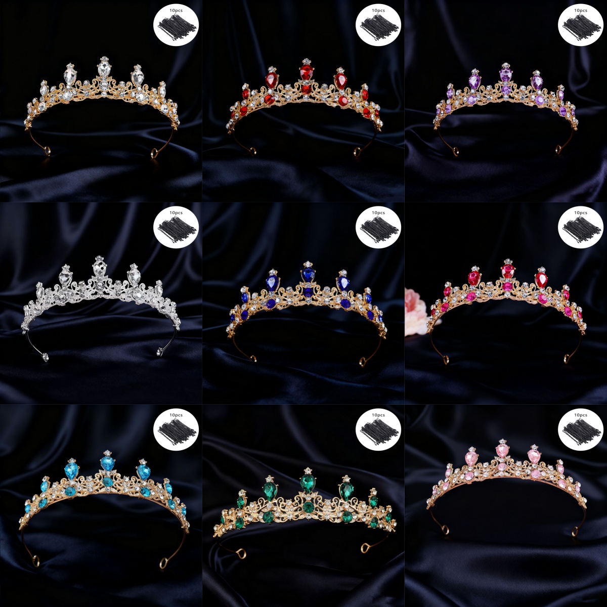 Tiara da Sposa Vintage con Str - Elegant Decor & Lighting Llc recensione e prezzo