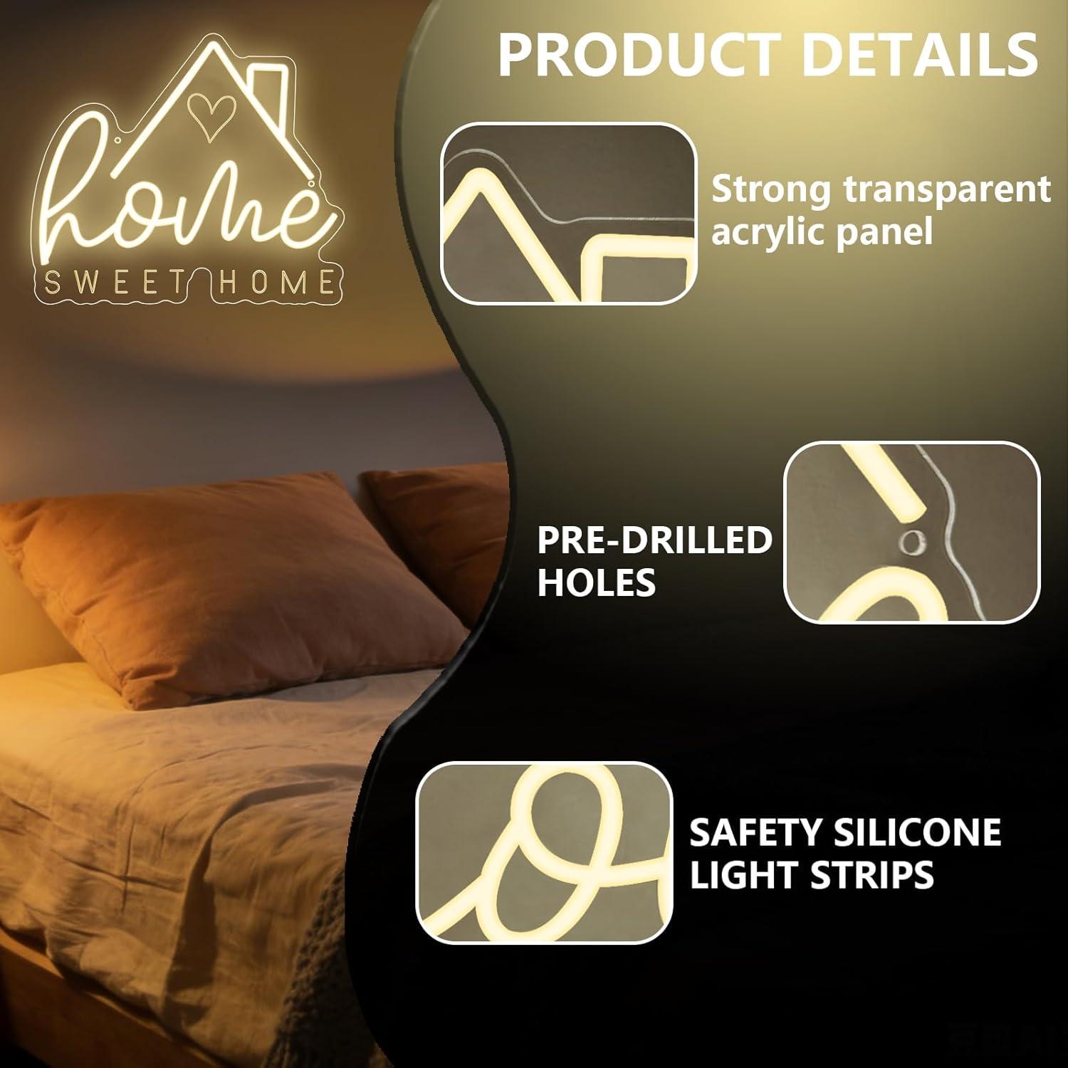 Insegna al Neon 'Sweet Home' c - Lighting Decor For Home recensione e prezzo