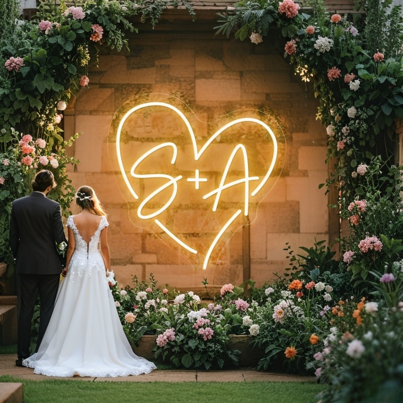 Insegna al neon a LED con iniz - Lighting Decor For Wedding recensione e prezzo