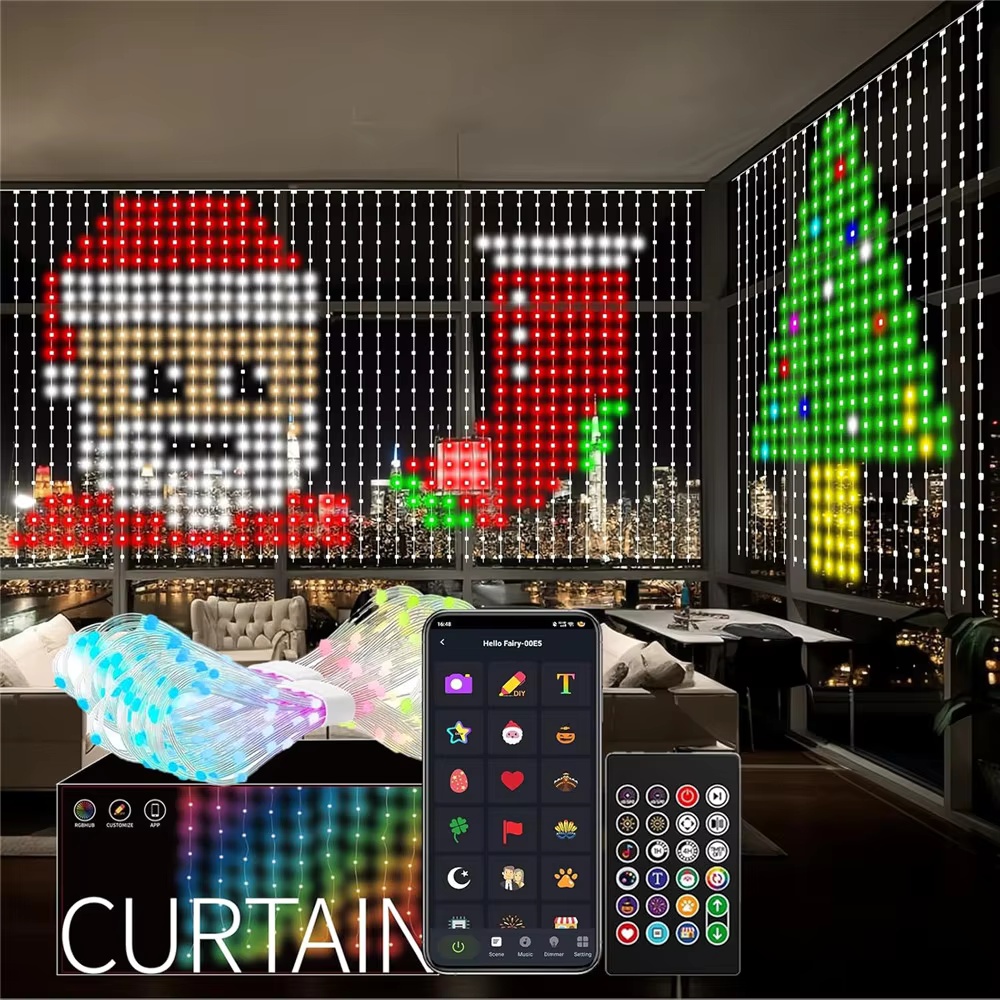 Luci a tenda LED RGB intellige - Fairy Light Curtain recensione e prezzo