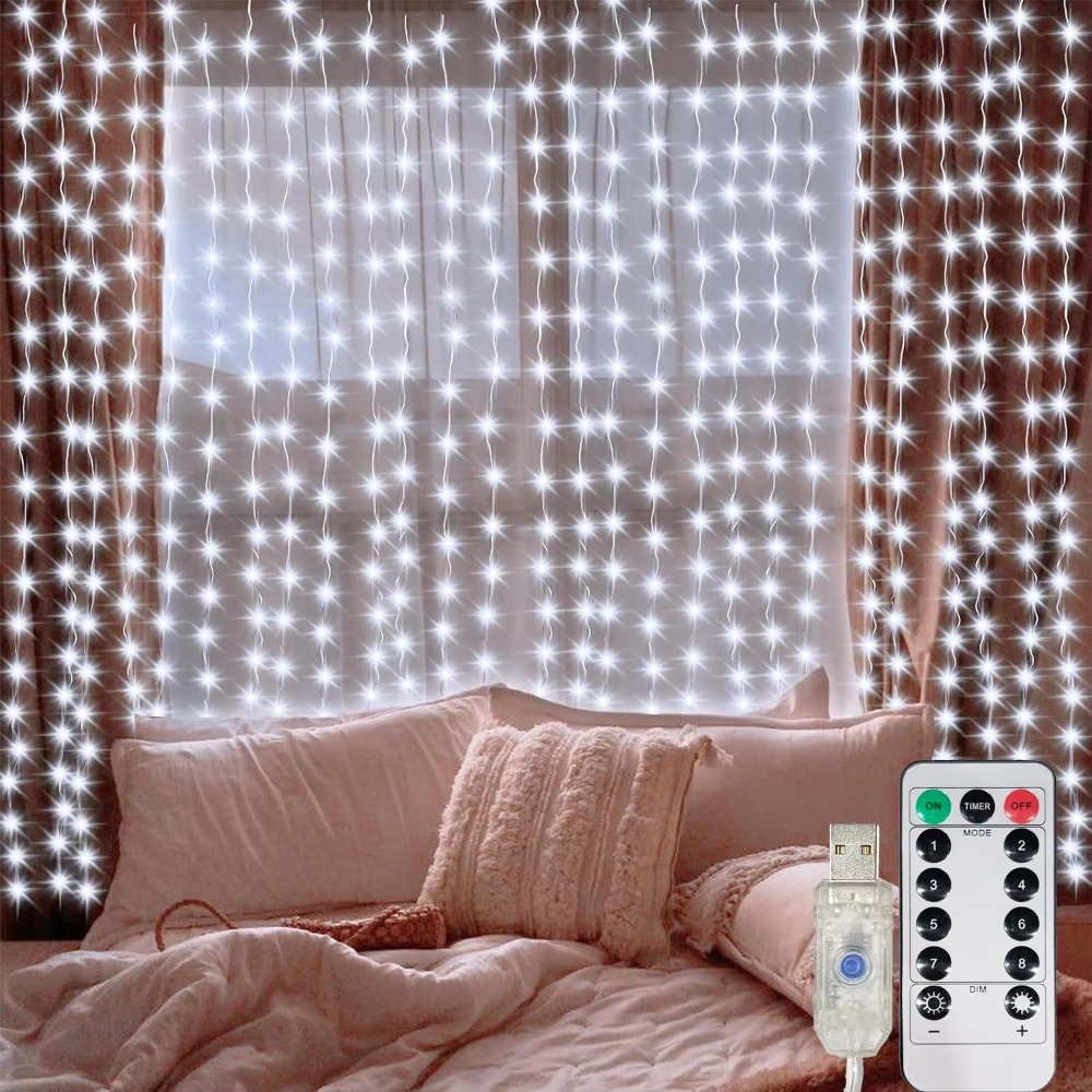 Luci a tenda LED a stringa, gh - Fairy Light Curtain recensione e prezzo