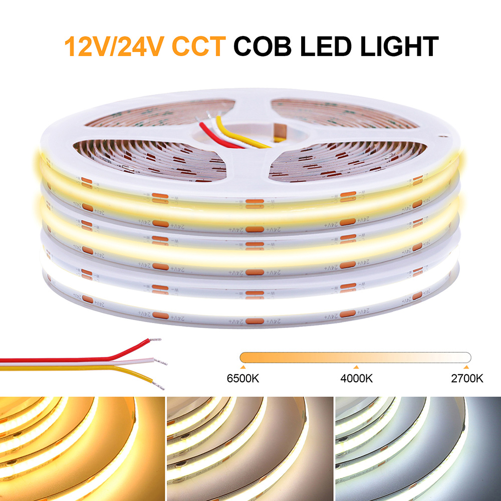 12V 24V COB CCT Led Strip Ligh - Decor Lighting Hours recensione e prezzo