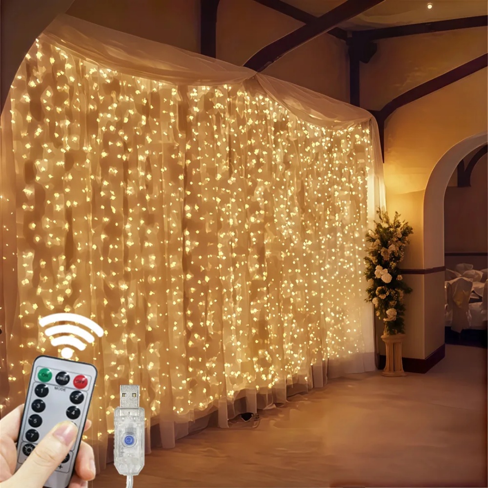 Luci a tenda LED da 3/6m con U - Fairy Light Curtain recensione e prezzo
