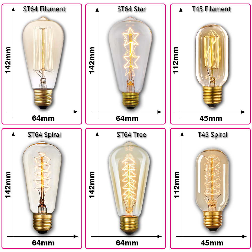 Retro Edison Lampadina E27 40W - Lighting Decoration Ideas recensione e prezzo
