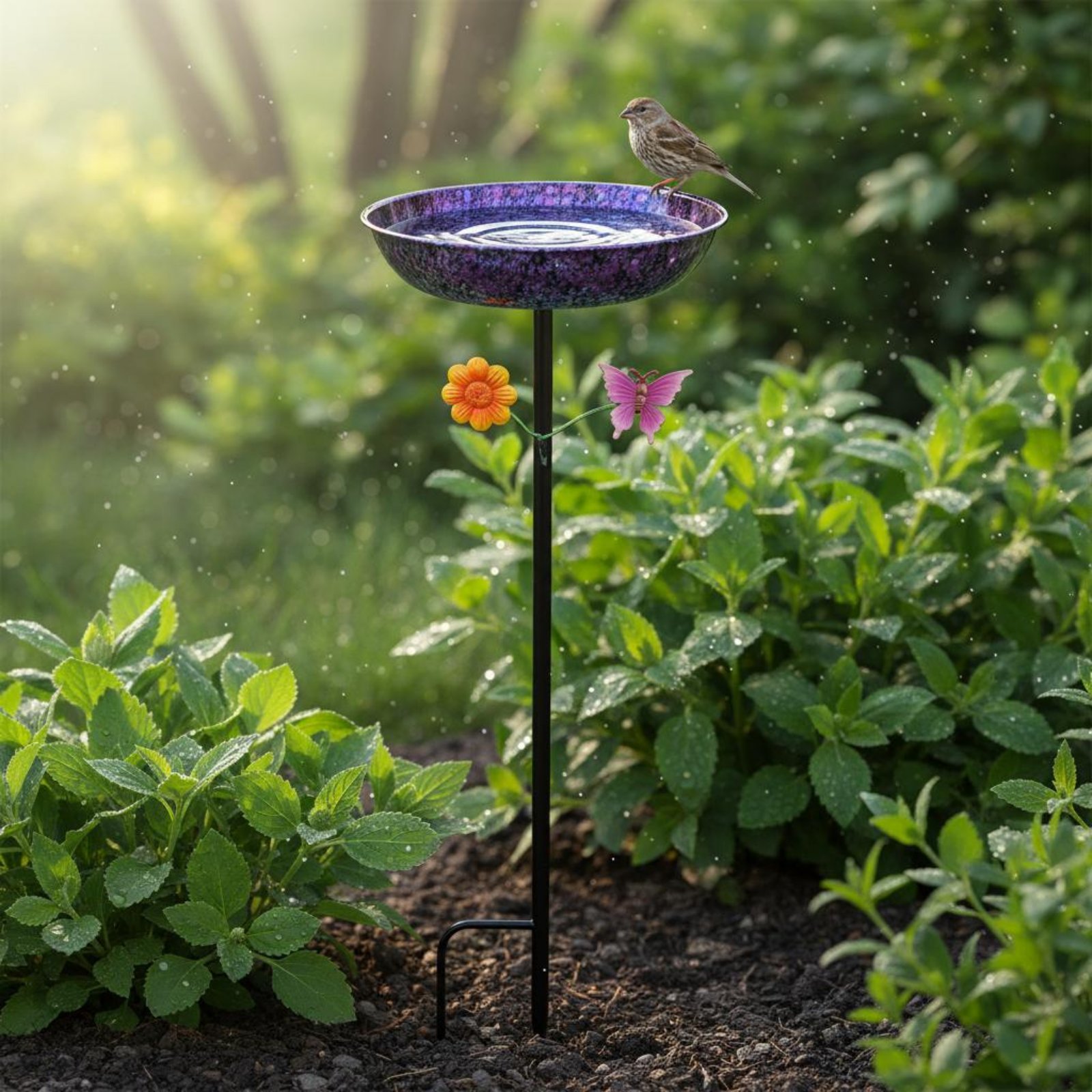 Vasca per Uccelli in Metallo R - Elegant Decor & Lighting Llc recensione e prezzo