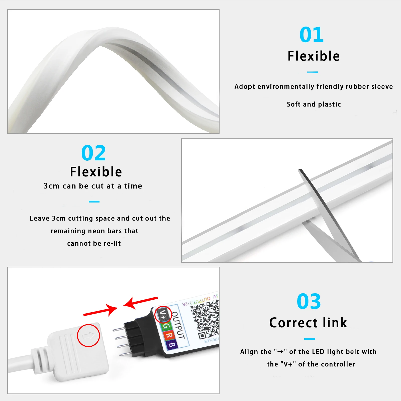 1-5m RGB LED Neon Strip Light  - Lighting Decoration Ideas recensione e prezzo
